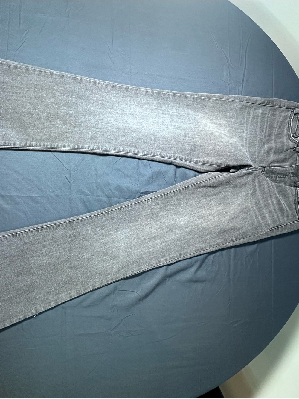Vintage America Grey Skinny Jeans with Faded Wash